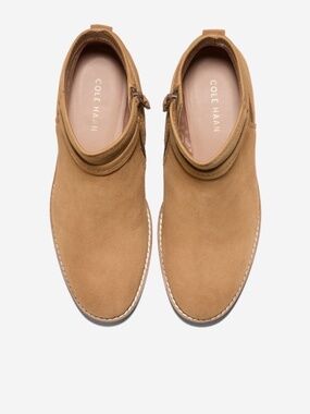 COLE HAAN Rosalyn Waterproof Ankle Strap Suede BOOTS Size: 10.5 US New